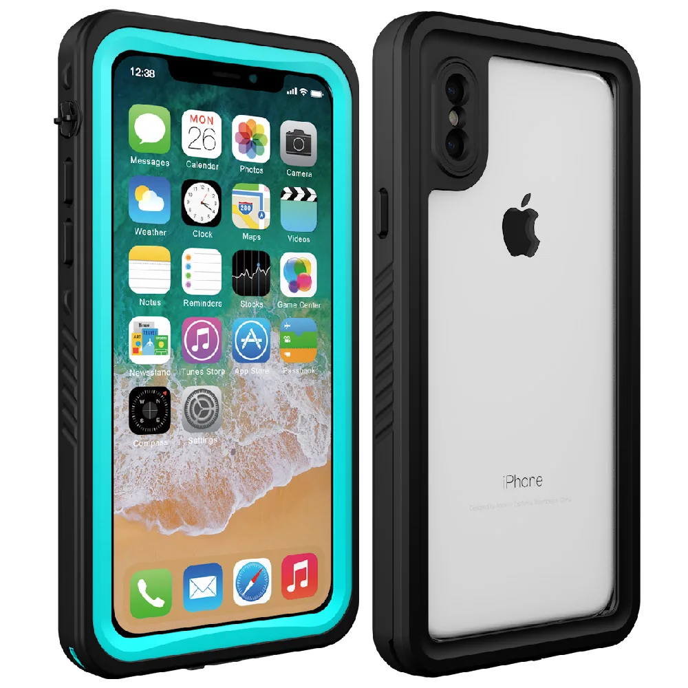 Водонепроницаемый Чехол IP68 для iPhone X ударопрочный грязеотталкивающий защитный