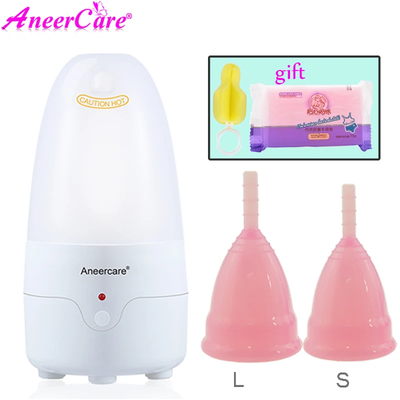 AneerCare вагинальная чаша, менструальная чашка, специальный стерилизатор, многоразовые силиконовые медицинские вагинальные стаканы для стерилизации