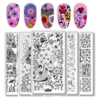 1 шт. прямоугольный штамповочный шаблон сказочные сказки созвездия дизайн ногтей пластина с изображением японской гейши щенок Маникюр трафареты инструменты