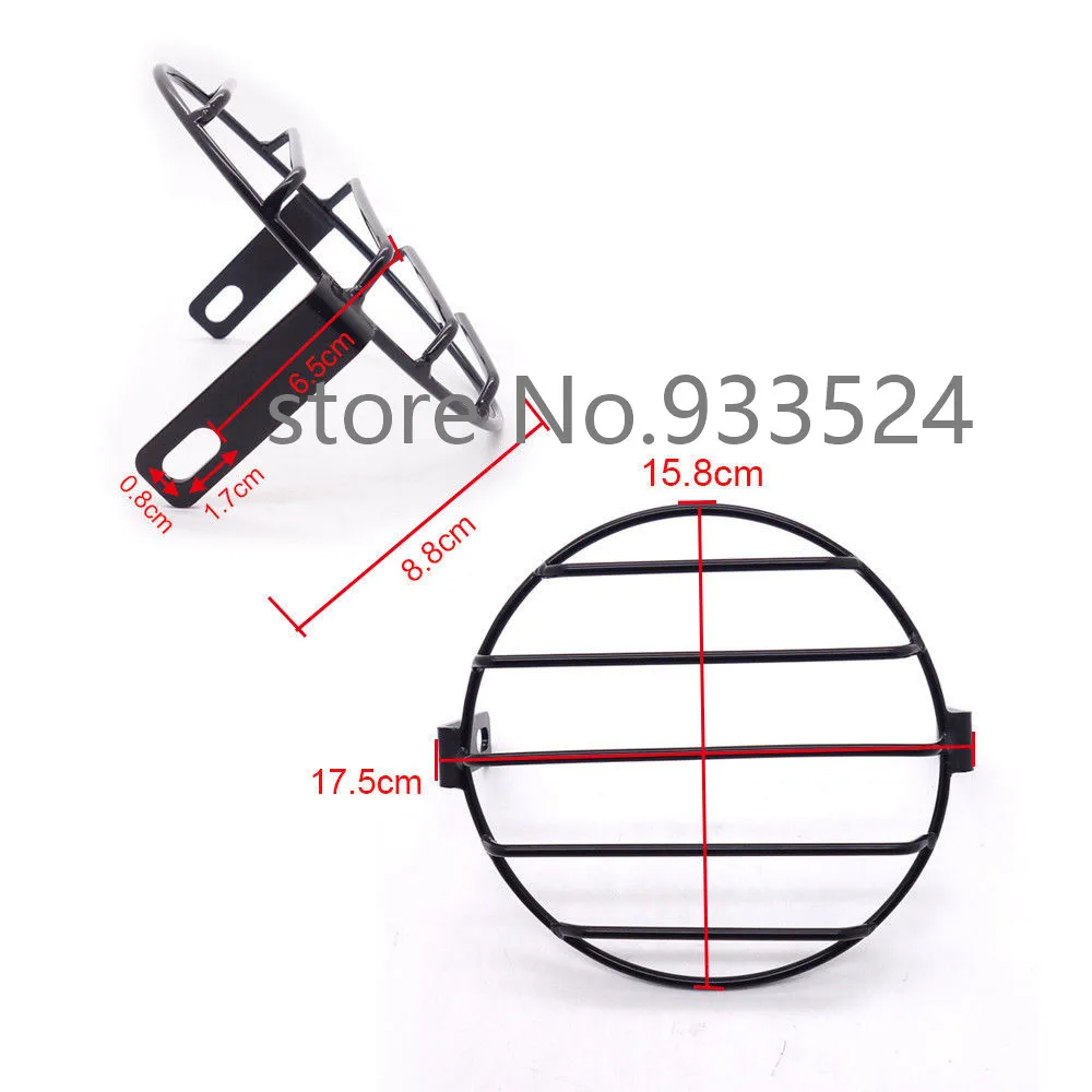 6 25 &quotРетро металлический мотоцикл Гриль боковое Крепление крышка фары маска