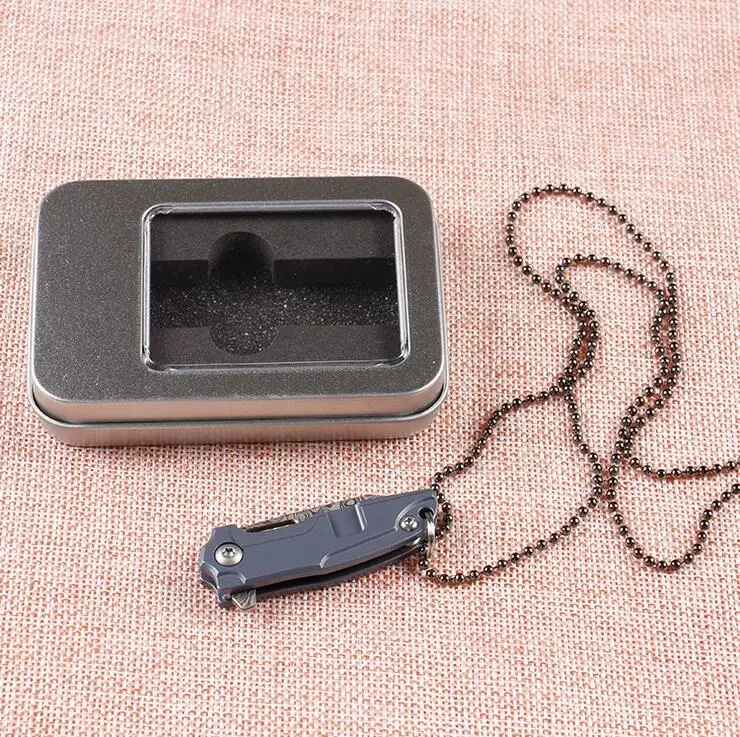 Складной мини нож Freewolf из дамасской стали карманный резец с шарикоподшипником