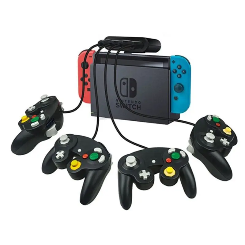 3 в 1 4 порта GC ручка для Wiiu/PC/переключатель конвертер адаптер для PC Игры GameCube GC контроллеры аксессуары qiang