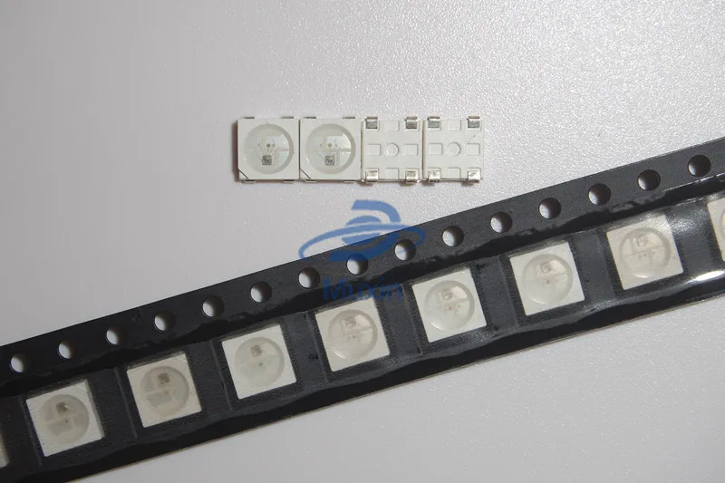 100 шт. WS2812B (4 контакта) 5050 SMD W/ WS2811 Индивидуально адресуемый цифровой RGB