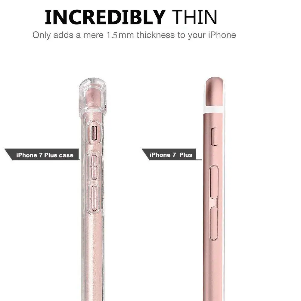 Luxury Crystal Clear Protection Shockproof Bumper Transparent Silicone Phone Cover Case For iPhone X XS XR Max 8 7 6 6S Plus |