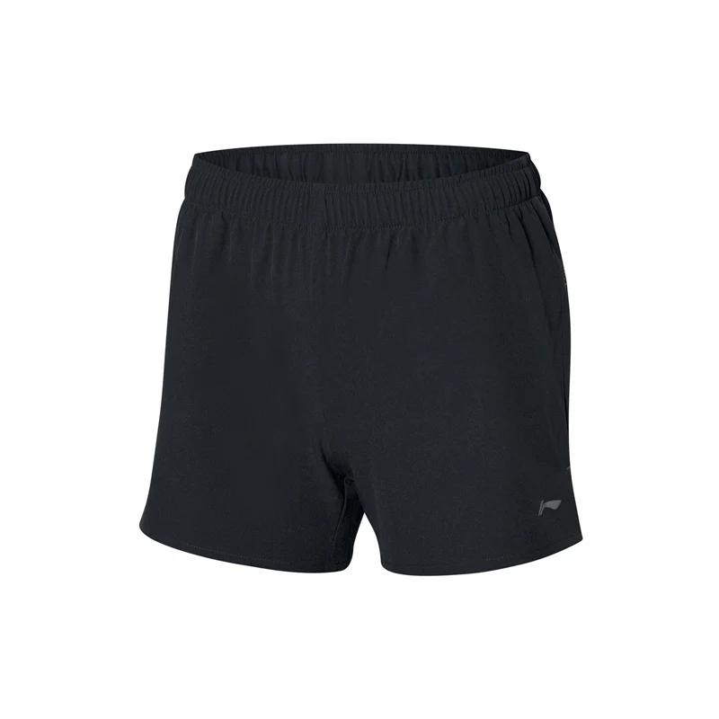 Li-Ning, женские спортивные шорты для бега, дышащие, обычная посадка, сухие, 88% полиэстер, 12% спандекс, подкладка, спортивные шорты AKSP082 WKD612 - Цвет: AKSP082-1H