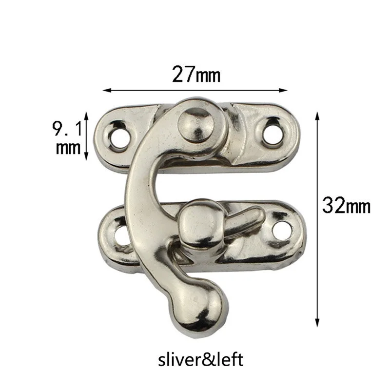 10 шт./лот небольшой античный металлический замок декоративный крючок Подарочная