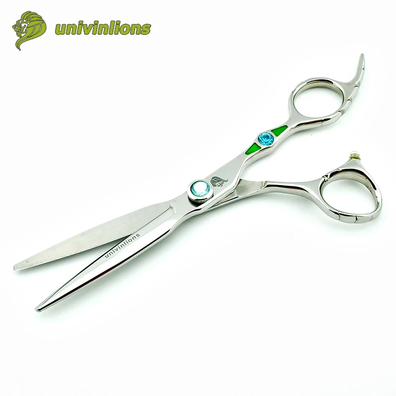6 &quotЗеленые алмазные ножницы для волос парикмахерские японские стрижки лучшие