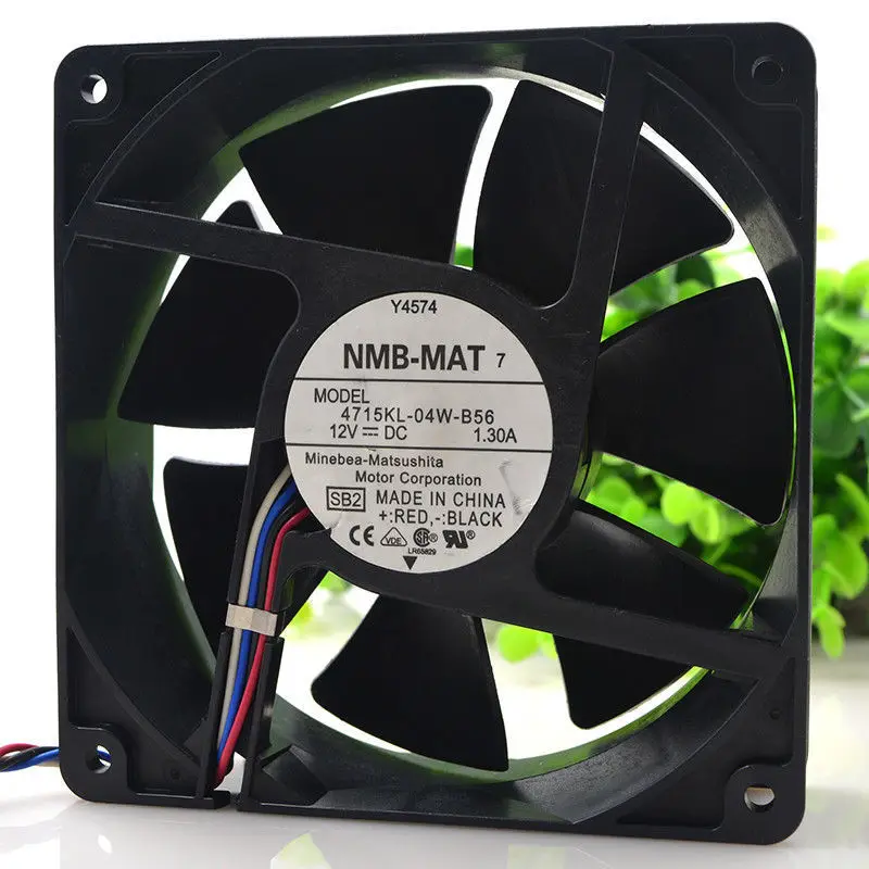 

Case Fan Heatsink Cooler For Original NMB 4715KL-04W-B56 12cm 12V 1.3A Y4574 120*120*38mm 4 wire ant special Cooling fan