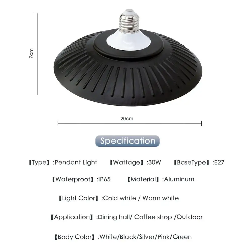 Промышленный светодиодный потолочный светильник Macaron современный E27 220 В
