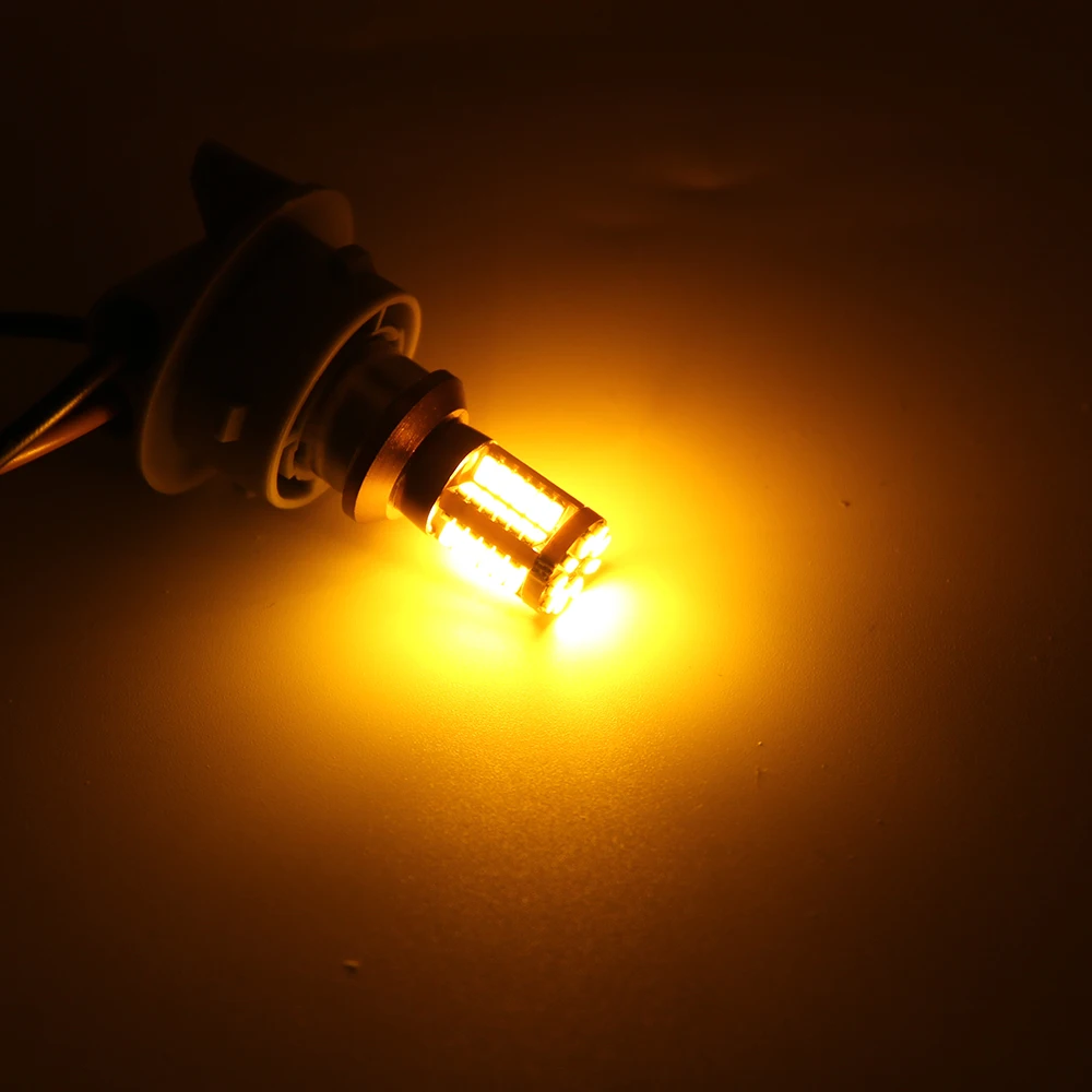 YSY 50X 3014 57SMD P21W BA15S 1156 P21/5 W Автомобильная светодиодная лампа заднего хода 1157 тормоза