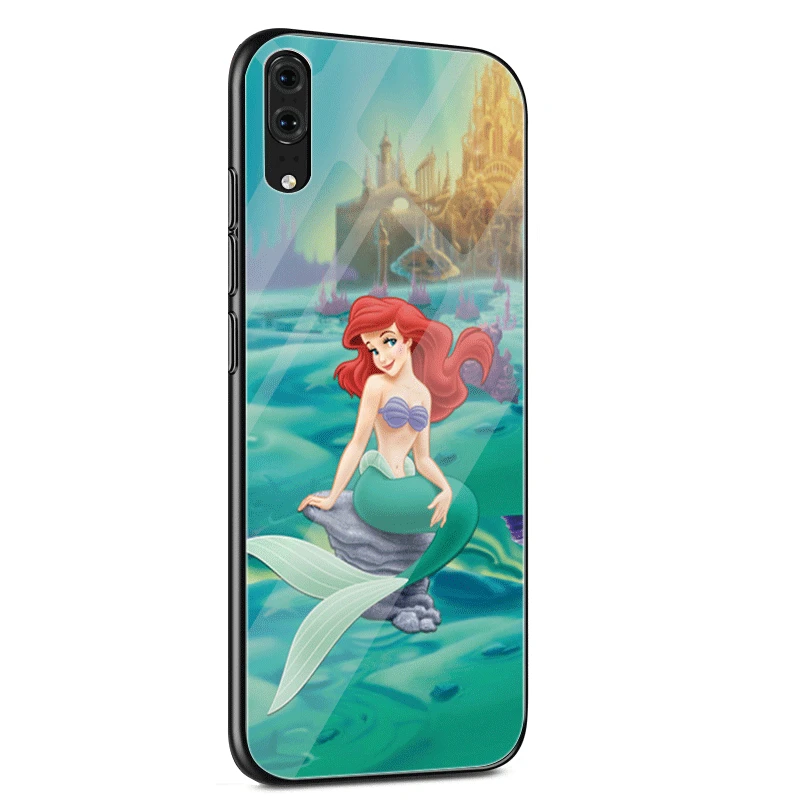 Чехол Desxz Ariel Little Mermaid De Glass для Huawei P10 P20 Lite Pro P Smart Mate 10 20 Y6 Y9 Honor 7A 8X9 | Мобильные
