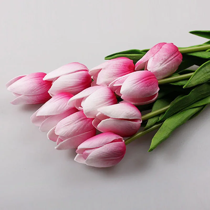 30 шт./лот Искусственные цветы Тюльпан Свадебный Декор Искусственный букет