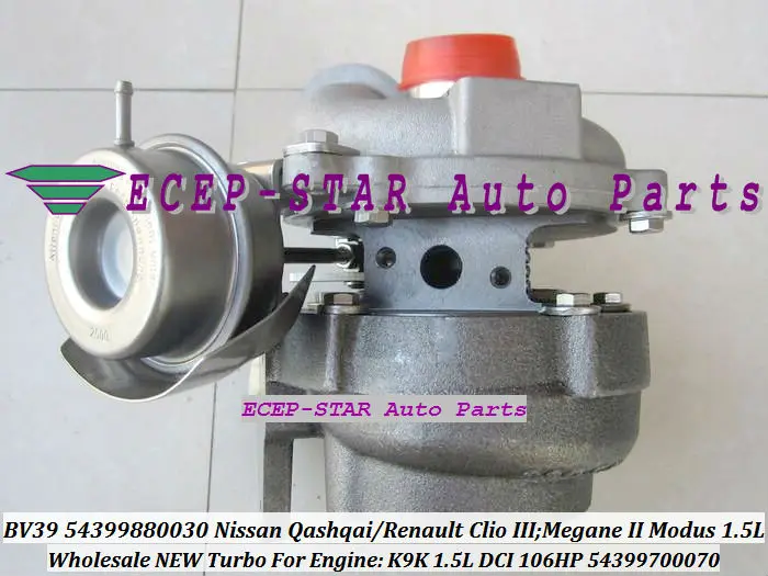 Турбо для Renault Modus Clio 3 Megane Scenic 2 Nissan Qashqai K9K 1 5 л DCI бесплатная доставка BV39 54399880030