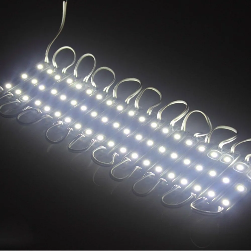 Водонепроницаемые светодиодные модули SMD 5050 IP65 DC12V 3 LED s знак задние фонари для