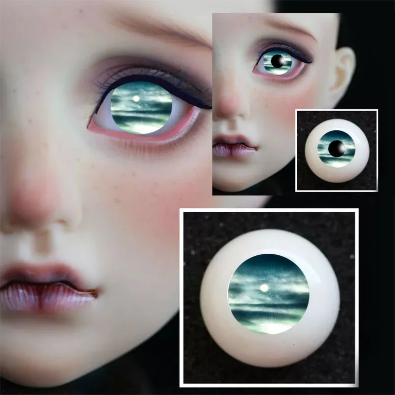 Новинка 1 пара DIY акриловые глаза BJD 8 мм 10 12 14 16 18 20 китайский цвет чернил без напора