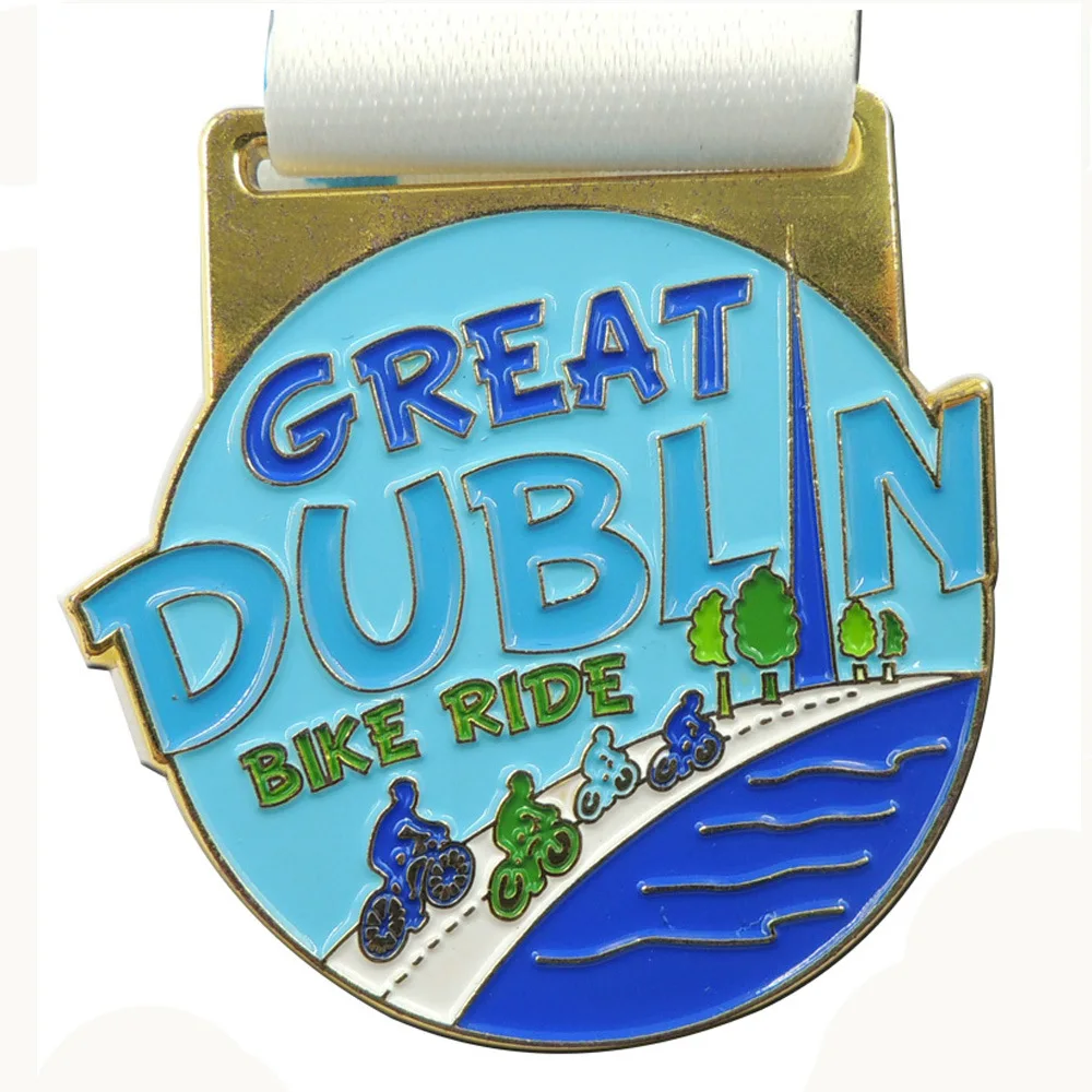 

Factory direct bicycle competition medal new plating paint 3D medal