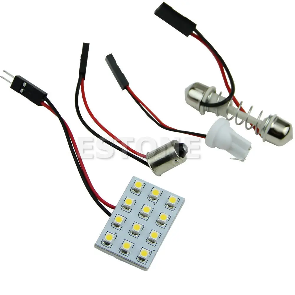 Новый 12 светодиодный 3528 SMD теплый белый светильник для салона автомобиля
