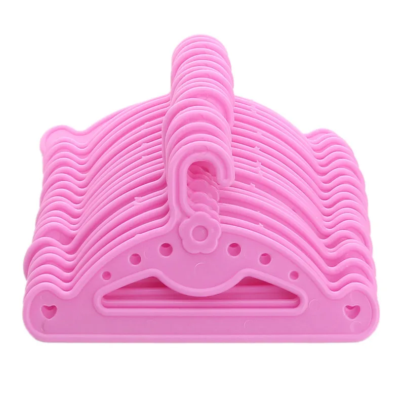 Одежда для кукол 1 комплект джинсовая юбка + 4 цвета вешалки (5 шт. цвет) купите