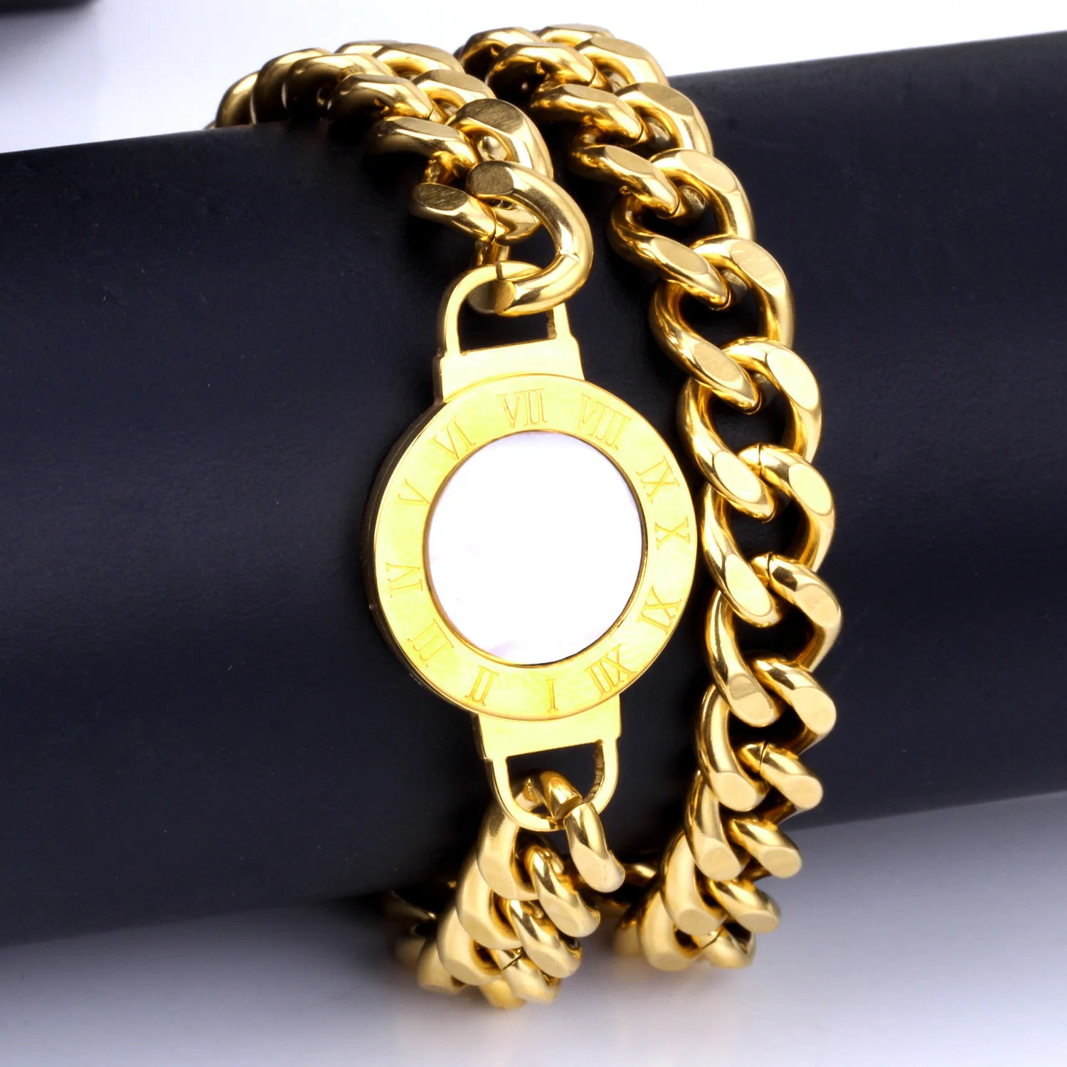 Цепи из нержавеющей стали LUXUSTEEL для женщин и девушек ожерелья золотого цвета