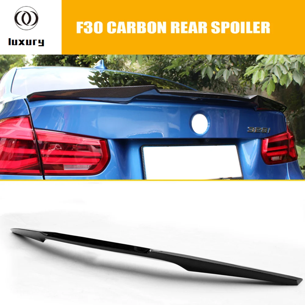 V образный спойлер для заднего багажника из углеродного волокна BMW F30 3 серии и F80 M3