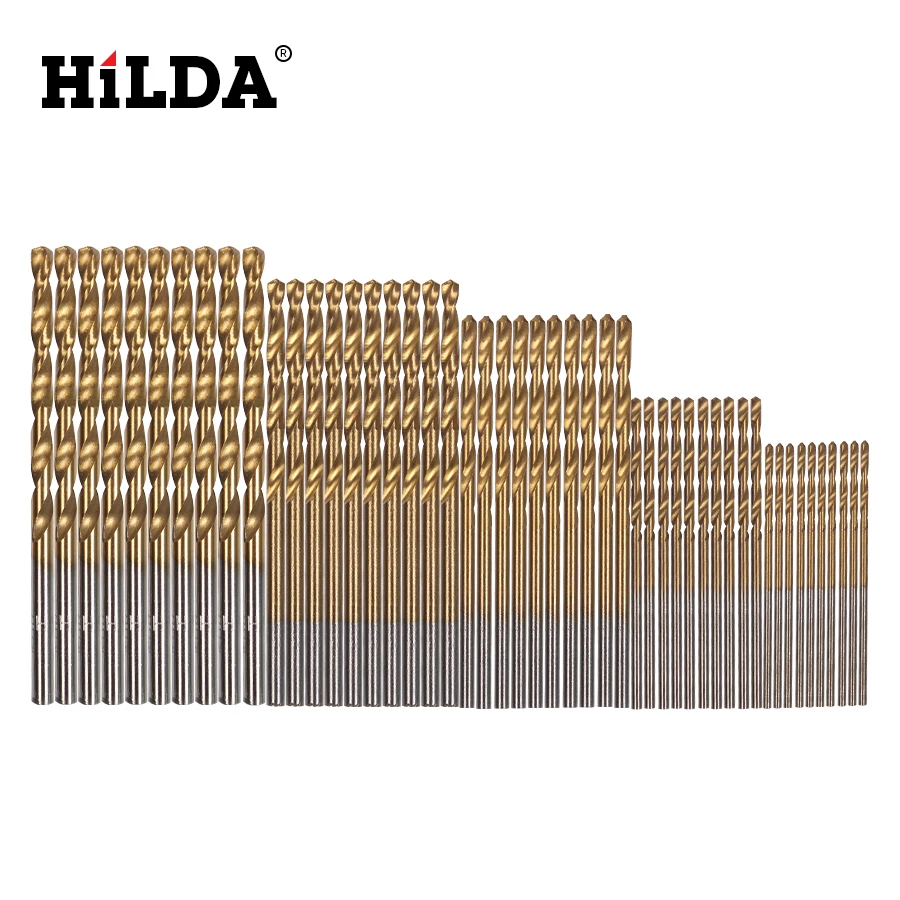 HILDA 50/99 шт/комплект набор сверл для сверла пилы HSS высокостальная с титановым