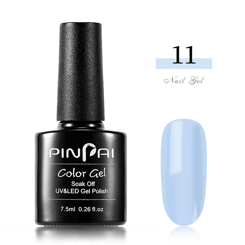 NO.11 Pinpai 64 Цвета УФ-гель для ногтей Полупостоянный 7,5 мл Гибридный СВЕТОДИОДНЫЙ УФ гель лак удаляющийся замачиванием лаковое гелевое покрытие для ногтей верхнее пальто базовое пальто - Цвет: NO.11