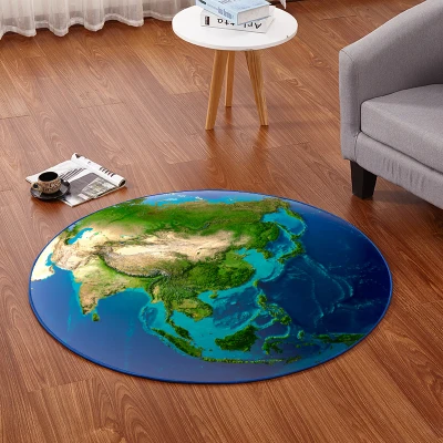 

Kingart 80/100/120/160CM Parlor Hallway Round Earth Carpet Computer Chair Mat Kid Living Room Round Rug For Coatroom 5902661
