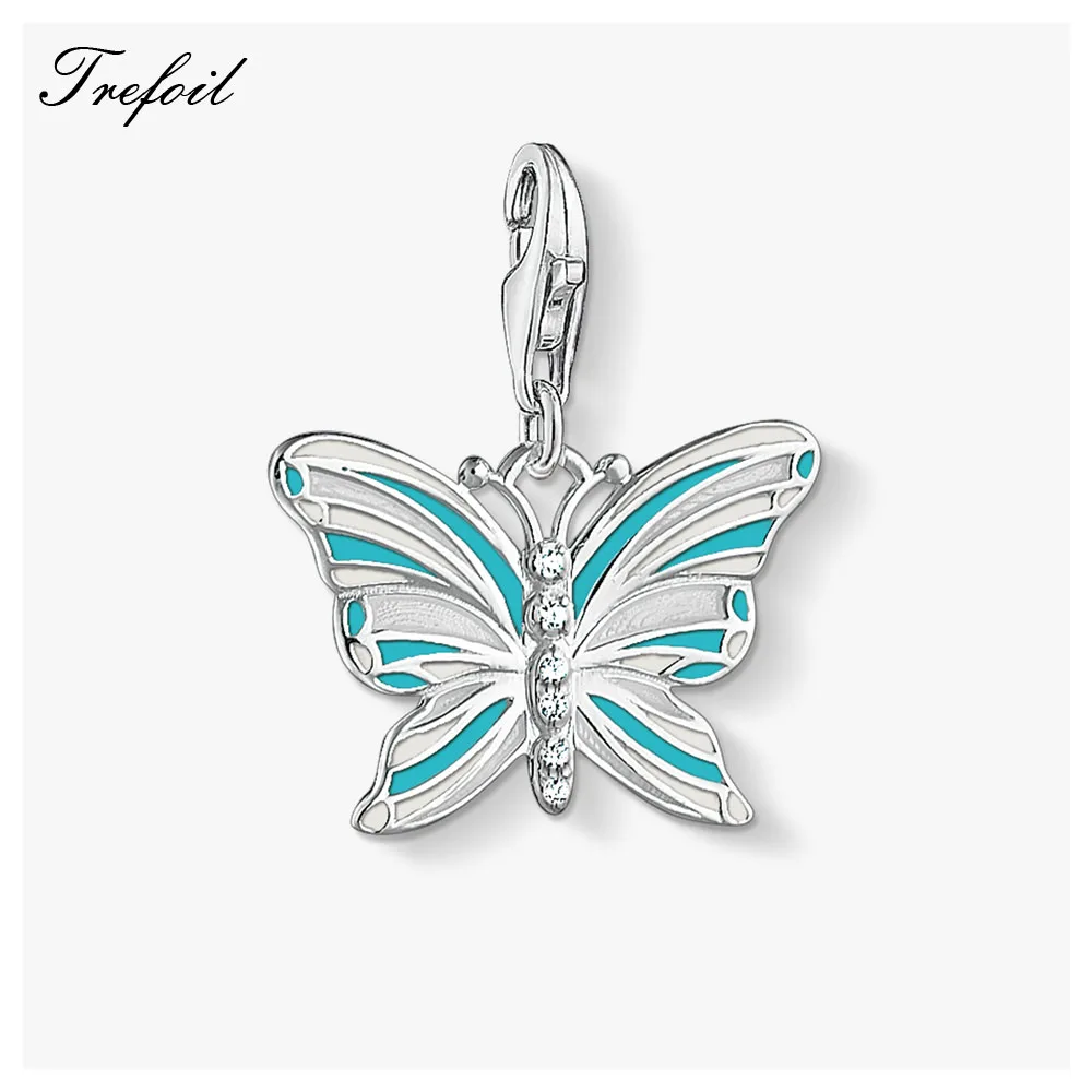 

Зеленая бабочка подвеска, 2019 Европа Стиль ювелирные изделия стерлингового серебра 925 Модный подарок для женщин и девушек, для браслета и оже...