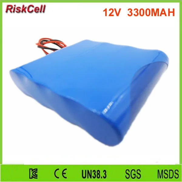 10 шт./лот 12В 3300 мАч Power bank Lifepo4 литиевая батарея с PCB/PCM защитой|lithium battery|battery packbattery