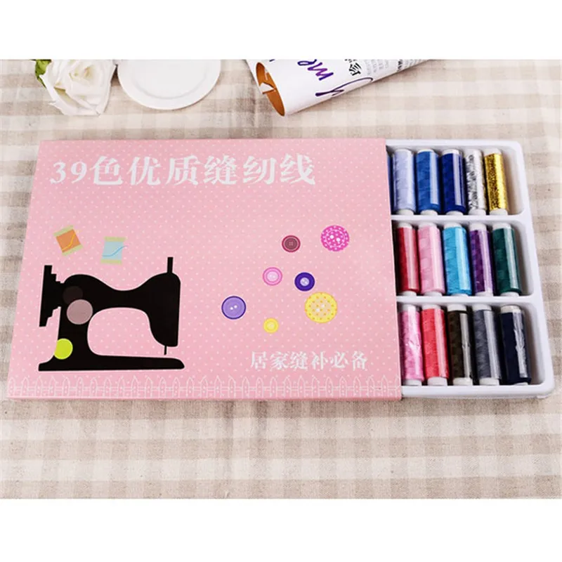 Новые 39 катушки/набор смешанных цветов полиэстер универсальные швейные нитки
