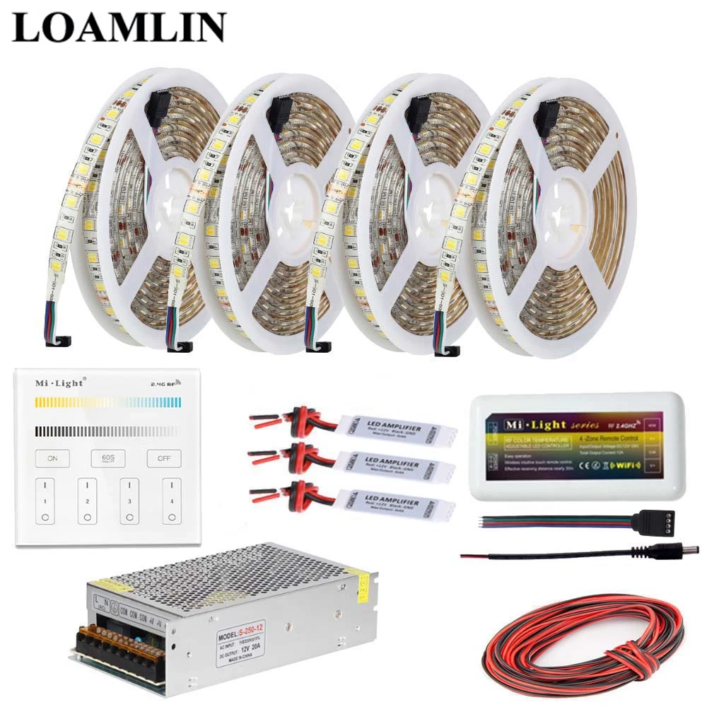 Светодиодная лента 5050SMD Цветовая температура (CCT) 2 4G Milight B2 Сенсорная панель Led