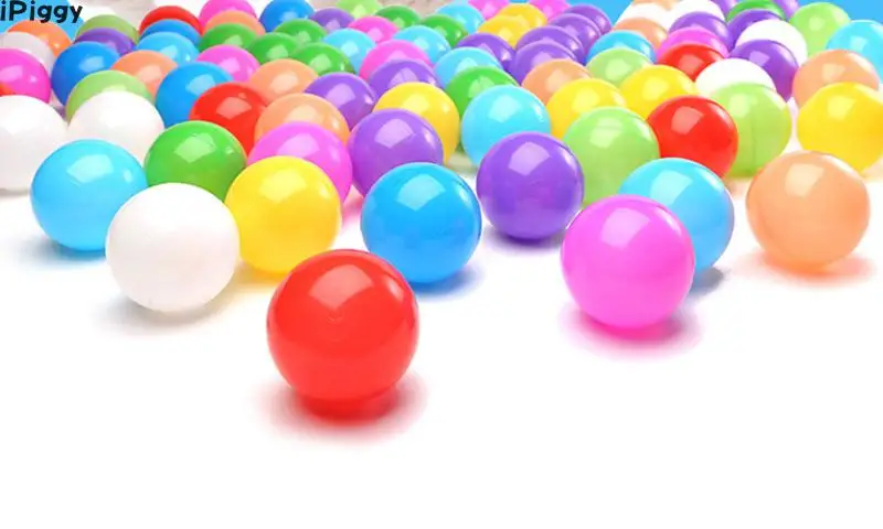 100 шт./лот экологически чистые красочные детские игрушки из мягкого пластика для