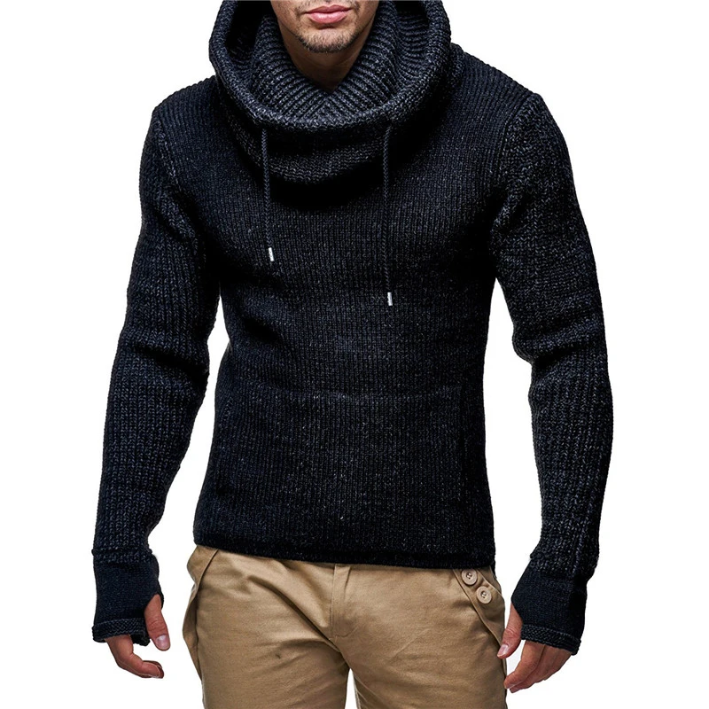 

iSurvivor 2021 Men Spring Autumn Thick Sweaters Pullovers Knitwear Male Casual Fashion Slim Fit Large Size Sweaters Hombre