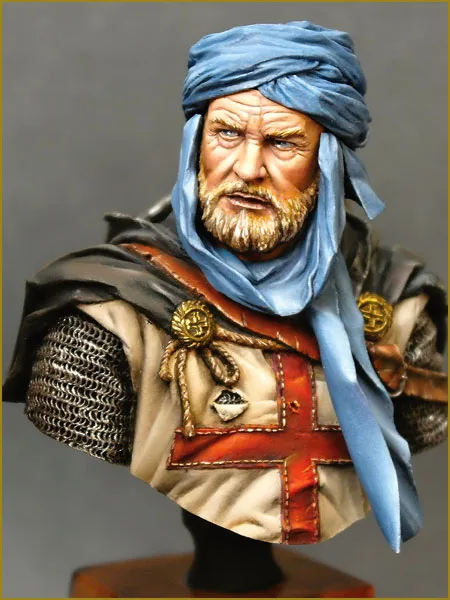Масштаб 1/10 Смола Бюст jerusora Templar Knight|Наборы для сборки моделей| |