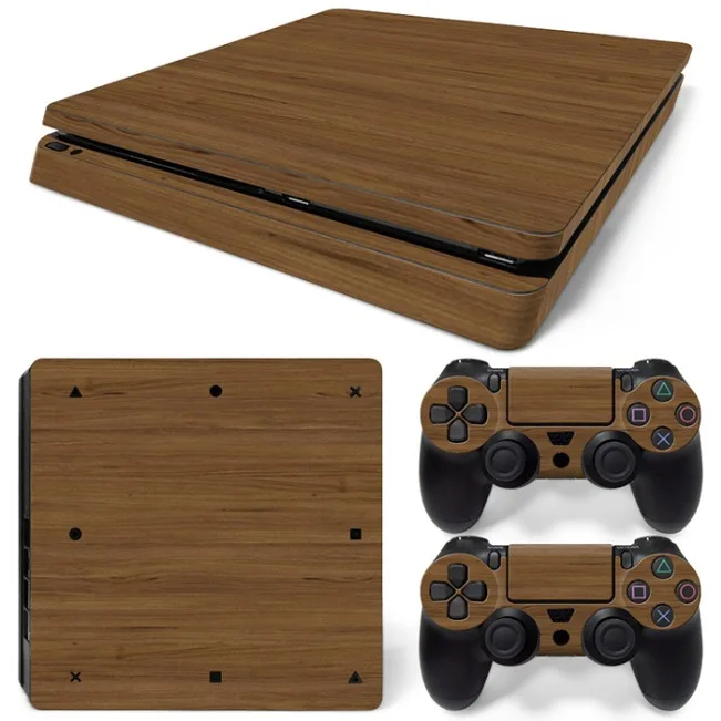 Дерево виниловая Стикеры кожи для PS4 Slim шкуры консоли наклейка