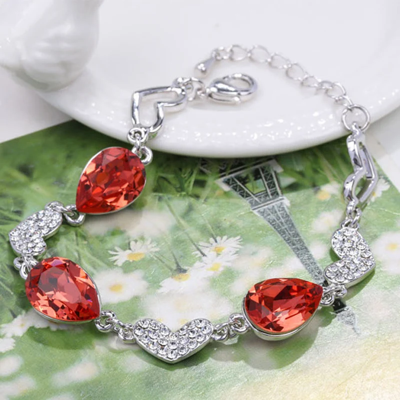 BGG New Luxurious Crystal Bracelet Silver Color Adjustable Infinity Charm Bracelets For Women Fashion Jewelry Dropshiping | Украшения и