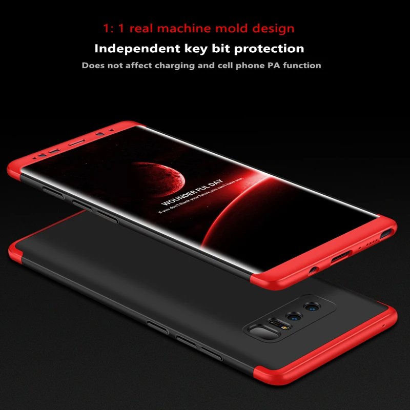 360 Degree Protection Cases for Samsung S7 Edge case matte PC full body For galaxy note8 s8 Plus whith Screen Protector |