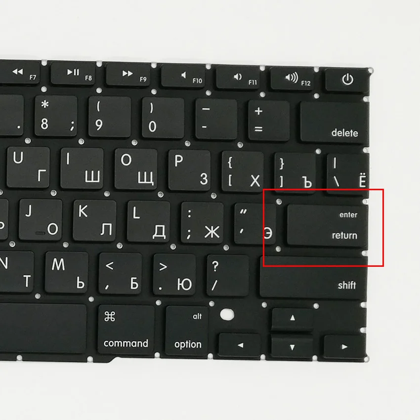 Новая маленькая русская клавиатура с русской раскладкой и подсветкой для MacBook Pro