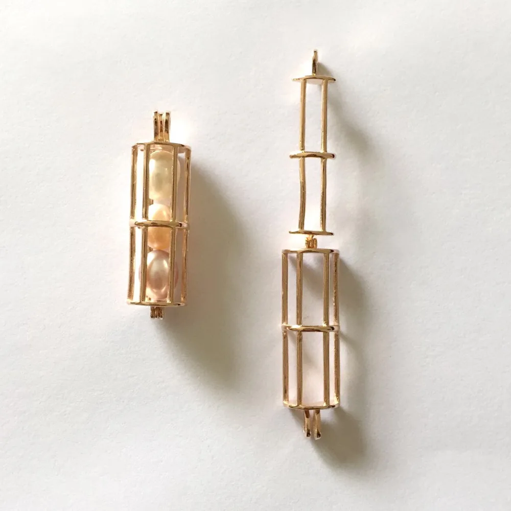 925 серебряные бусины в форме цилиндра с отверстиями кулон подвеска из твердого