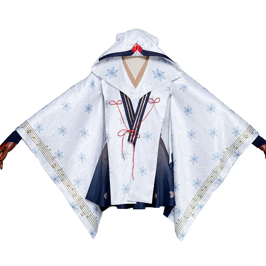 Clothes Аниме Вокалоид Снежная Мику Юки ведьма Кагура вер. Кимоно Униформа Рождество Хэллоуин ролевые игры Косплей костюмы - Цвет: Clothes