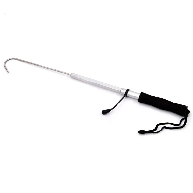 Leo Fishing Hooks 60cm Fine Telescopic Type Stainless Steel Aluminum Alloy Sea Boat Superior Quality Hook Tool | Спорт и развлечения