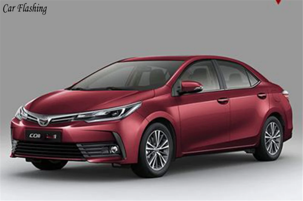 Автомобильный мигающий 1 комплект светодиодный фонарь для Toyota Corolla 2017 2018 DRL