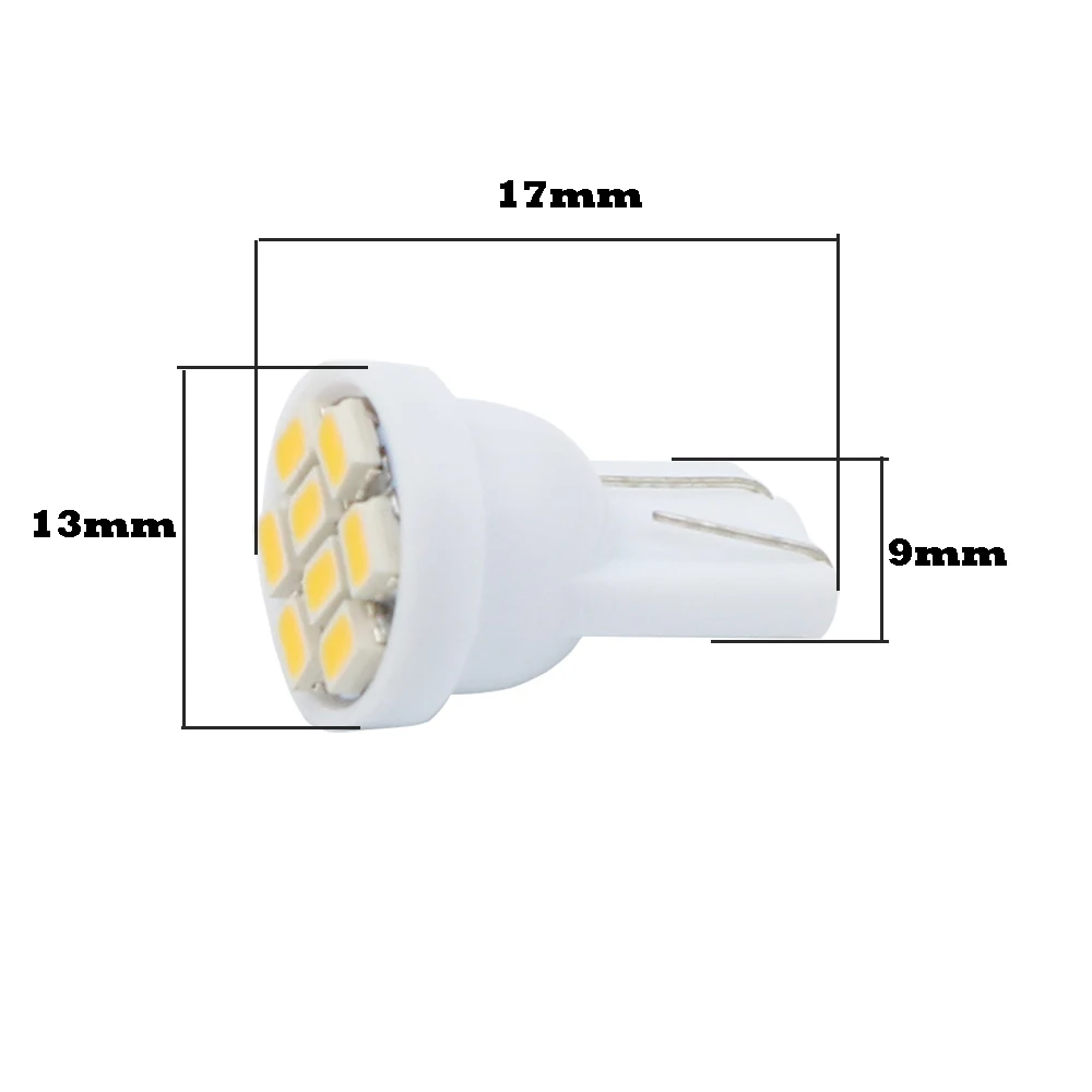 YSY 50 шт оптом белый T10 1206 3020 8 Smd 8smd 8led 194 168 192 W5W Клин Led лампа внутреннего освещения DC