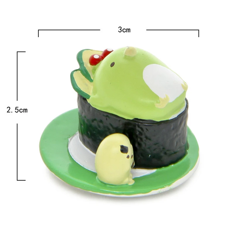 1 шт. вкусные Еда суши Sumikko Gurashi фигуры игрушки ПВХ Сан-х угловая био Животные для