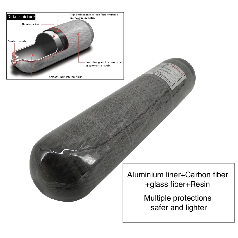 

AC102 CE сертификация китайский производитель для дайвинга 2L CE 300bar 4500psi газовый баллон для пневматического пистолета PCP заполнен компрессором