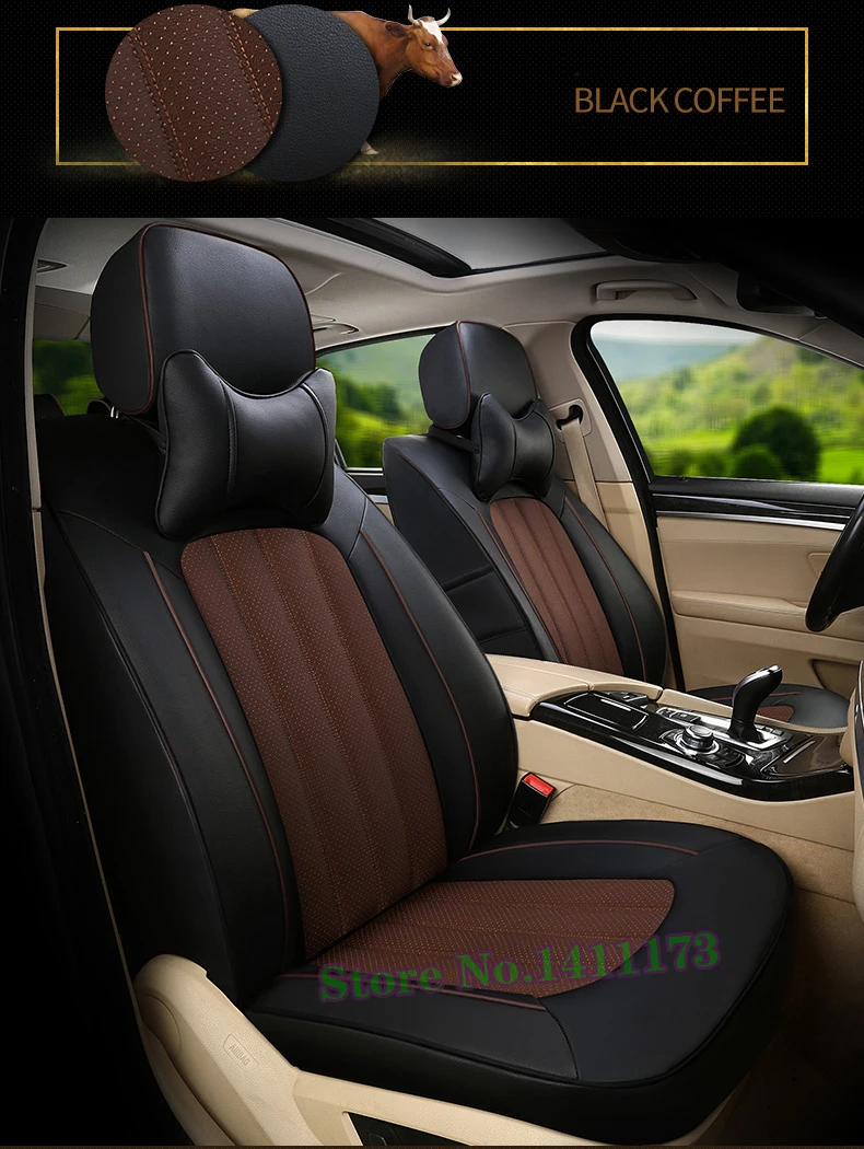 Автомобильные чехлы и подставки для сидений автомобиля Toyota Fortuner, кожаные аксессуары из воловьей кожи, набор сидений из кожзаменителя