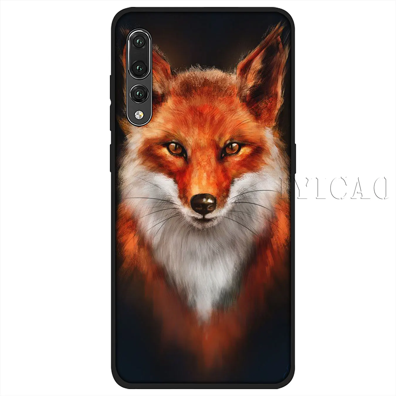 IYICAO Animal Raccoon Fox Soft Silicone Phone Case for Huawei P30 P20 Pro P10 P9 P8 Lite Mini 2017 2016 P smart Z 2019 Cover |