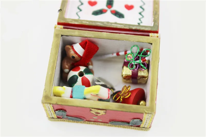 

Arrivals 1/12 Dollhouse Christma Gift Box With Gift Dollhouse Decoration Dolls Accessories Gift Doll Kids Toys