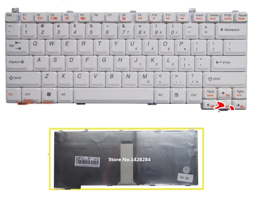 

SSEA новая белая клавиатура для ноутбука LENOVO 14001 14002 15003 20003 20008 Бесплатная доставка