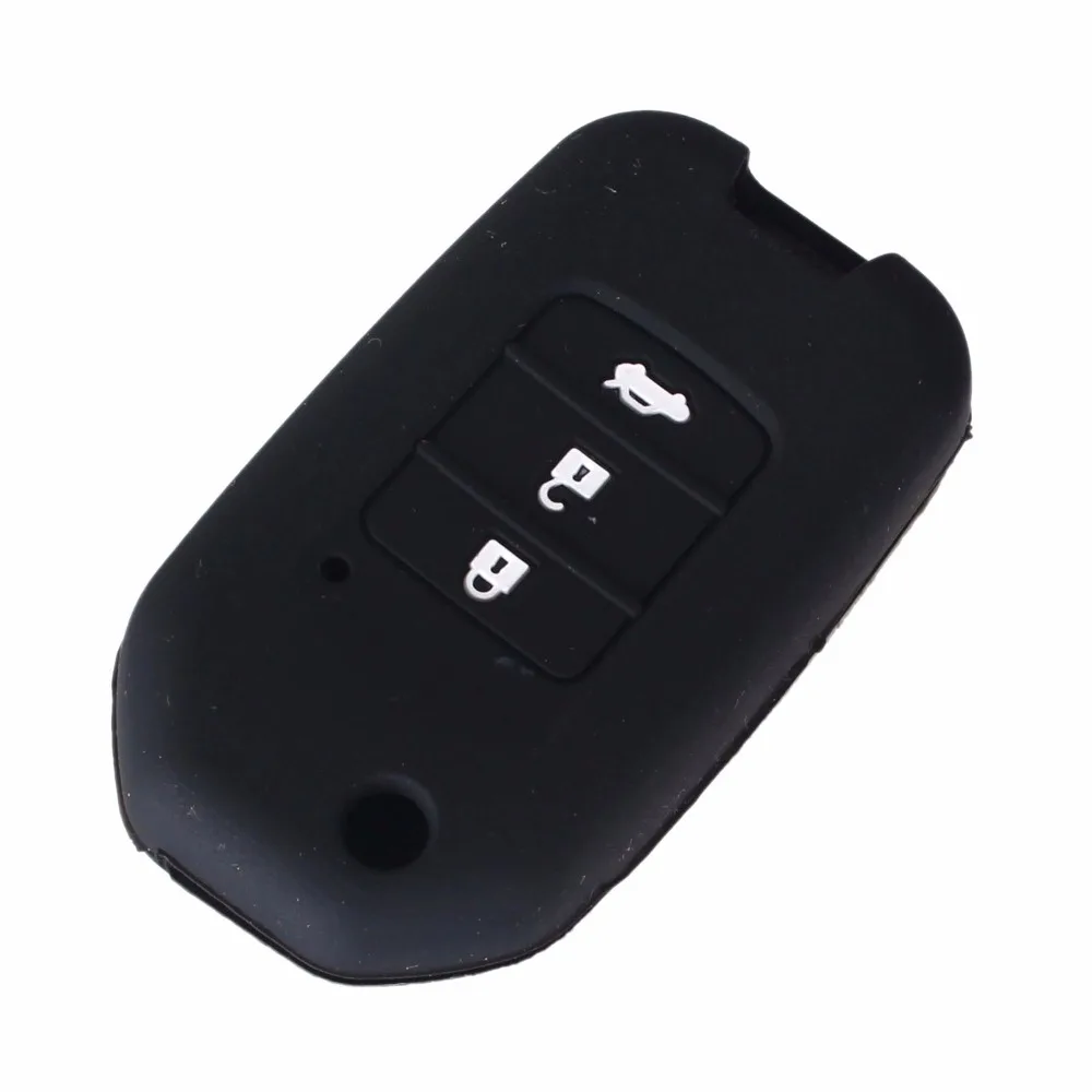 Силиконовый чехол KEYYOU для автомобильных ключей с 3 кнопками Honda Accord 9 Crider Civic